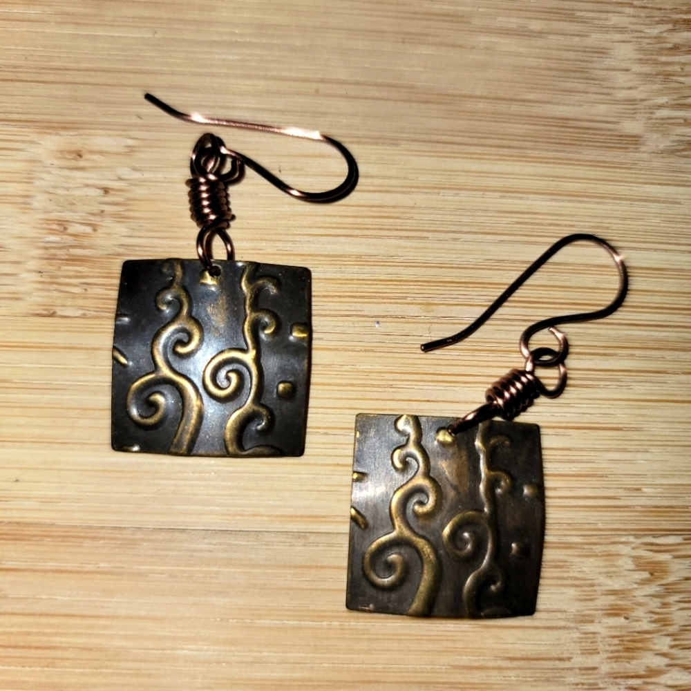 Pair of Copper Earrings